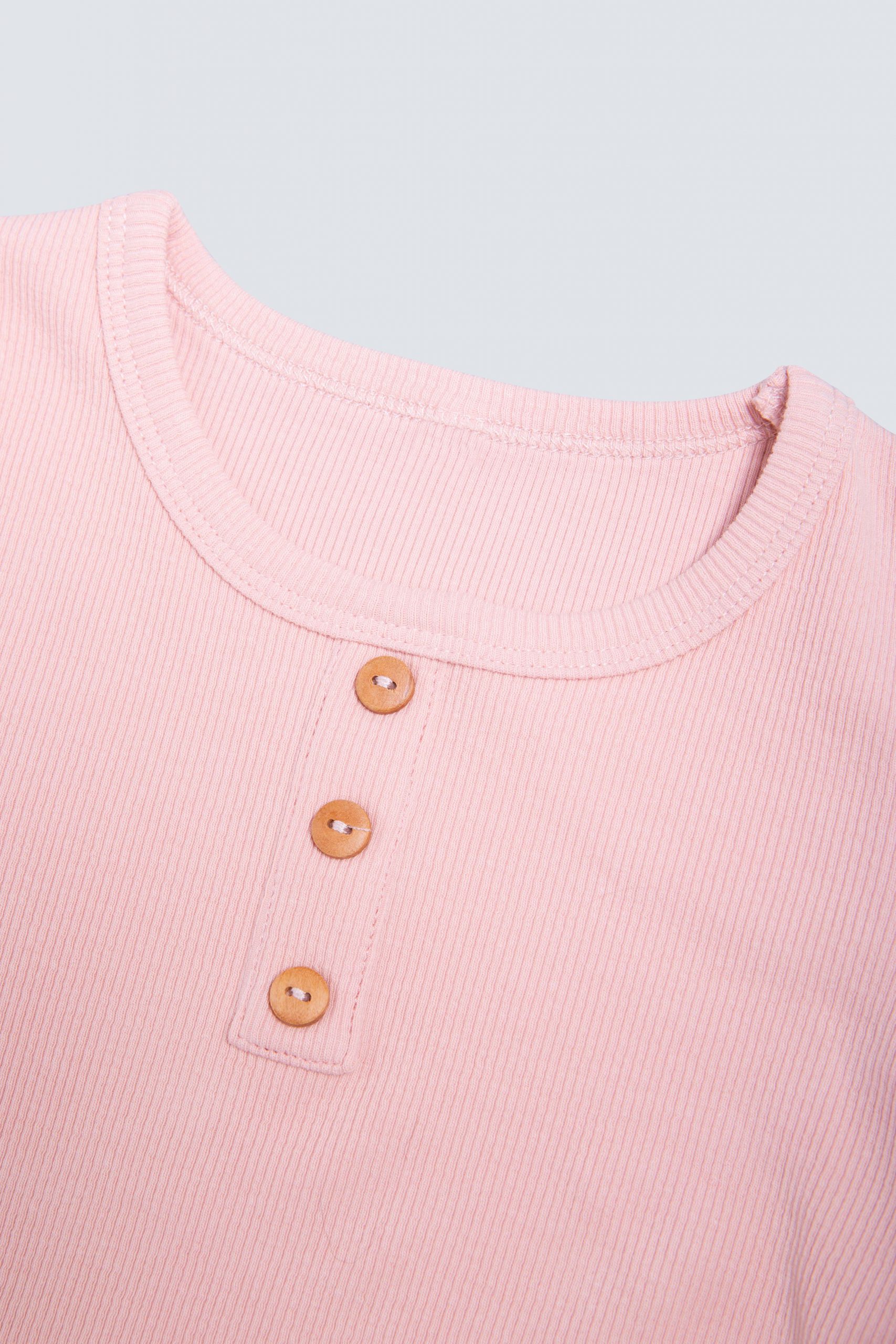 Pink Ribbed Organic Cotton Pyjamas – Rubyzchoice